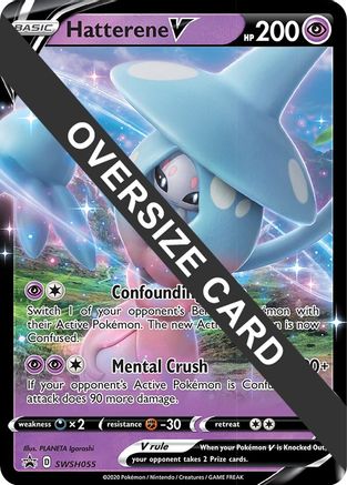 Hatterene V SWSH055  - Holofoil Jumbo Cards