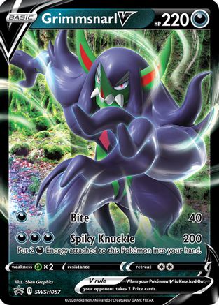 Grimmsnarl V SWSH057  - Holofoil SWSH Sword & Shield Promo Cards
