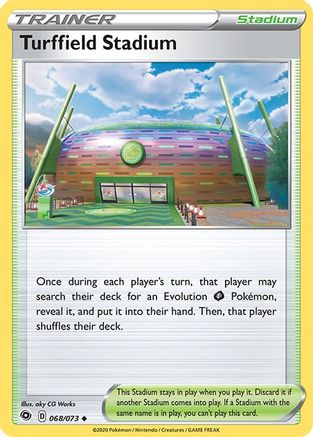 Turffield Stadium 068/73  - Reverse Holofoil Champions Path