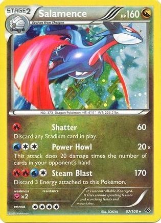 Salamence (Cosmos Holo) 057/108  - Holofoil Blister Exclusives