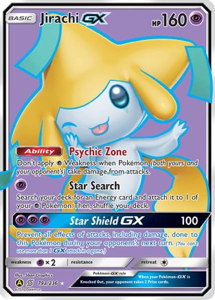 Jirachi GX 79a/236  - Holofoil Alternate Art Promos