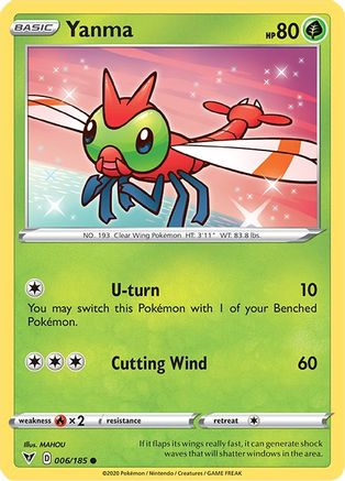 Yanma 006/185 - Reverse Holofoil Vivid Voltage