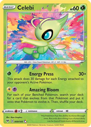 Celebi 009/185 - Holofoil Vivid Voltage