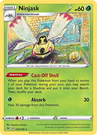 Ninjask 014/185 - Reverse Holofoil Vivid Voltage