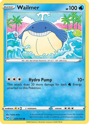 Wailmer 031/185 - Reverse Holofoil Vivid Voltage