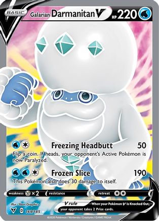 Galarian Darmanitan V (Full Art) 169/185 - Holofoil Vivid Voltage