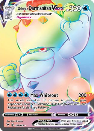 Galarian Darmanitan VMAX (Secret) 187/185 - Holofoil Vivid Voltage