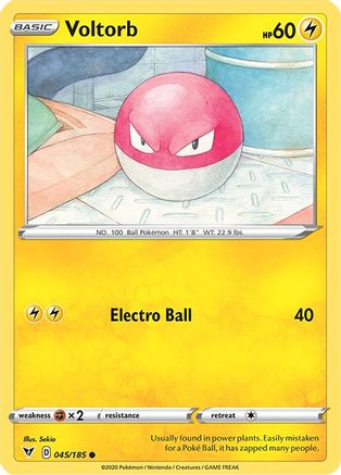 Voltorb 045/185 - Reverse Holofoil Vivid Voltage