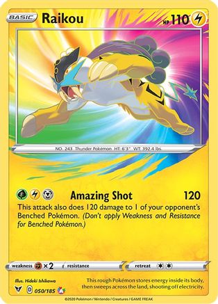 Raikou 050/185 - Holofoil Vivid Voltage