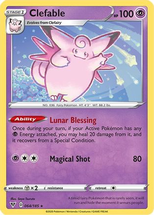 Clefable 064/185 - Reverse Holofoil Vivid Voltage