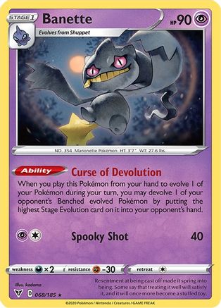 Banette 068/185 - Reverse Holofoil Vivid Voltage