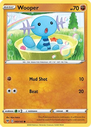Wooper 083/185 - Reverse Holofoil Vivid Voltage