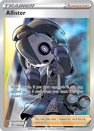 Allister (Full Art) 179/185 - Holofoil Vivid Voltage