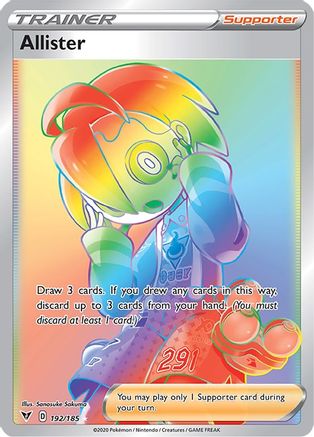 Allister (Secret) 192/185 - Holofoil Vivid Voltage