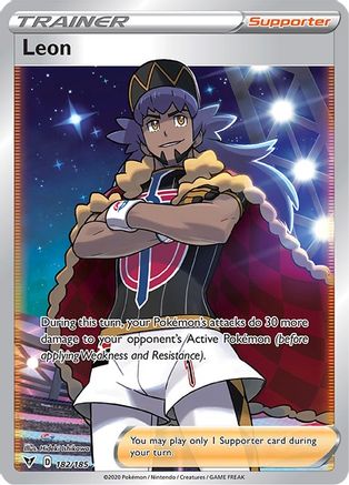 Leon (Full Art) 182/185 - Holofoil Vivid Voltage
