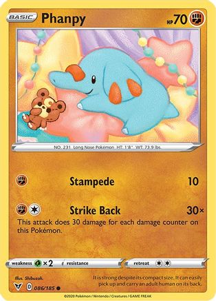Phanpy 086/185 - Reverse Holofoil Vivid Voltage