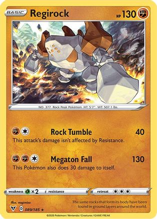 Regirock 089/185 - Holofoil Vivid Voltage