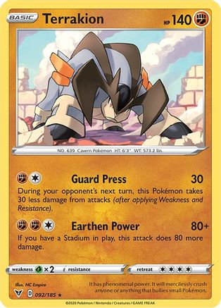 Terrakion 092/185 Vivid Voltage