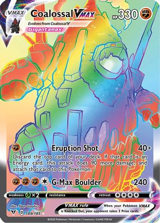Coalossal VMAX (Secret) 189/185 - Holofoil Vivid Voltage