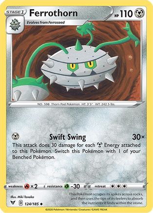Ferrothorn 124/185 - Reverse Holofoil Vivid Voltage