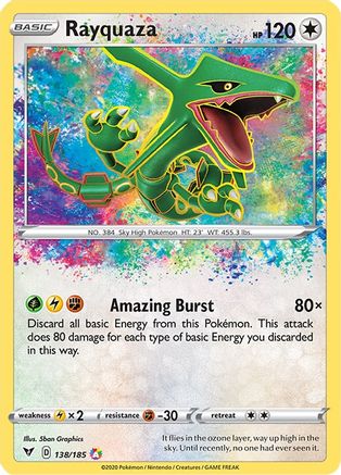 Rayquaza 138/185 - Holofoil Vivid Voltage