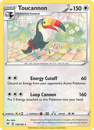 Toucannon 145/185 - Reverse Holofoil Vivid Voltage