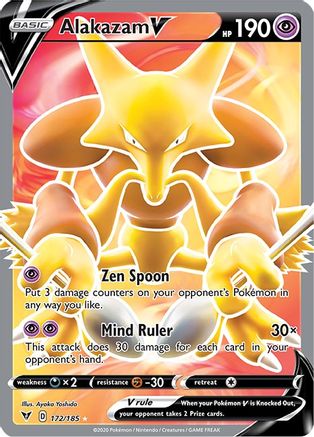 Alakazam V (Full Art) 172/185 - Holofoil Vivid Voltage