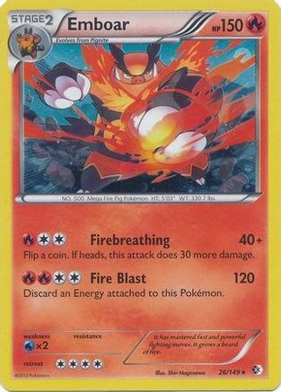 Emboar (Cosmos Holo) 026/149  - Holofoil Blister Exclusives