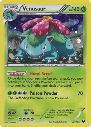 Venusaur (Cosmos Holo) 003/108  - Holofoil Blister Exclusives