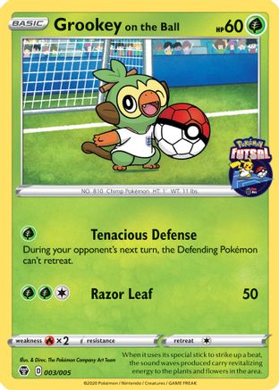 Grookey on the Ball (Pokemon Futsal) 003/005  Miscellaneous Cards & Products
