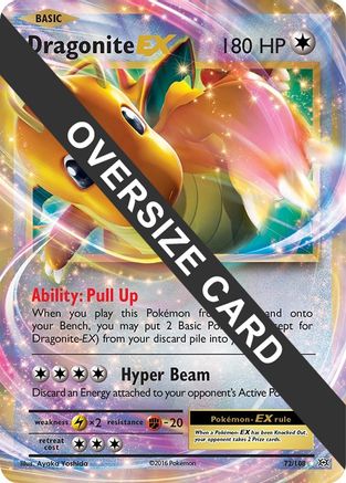 Dragonite EX 072/108  - Holofoil Jumbo Cards
