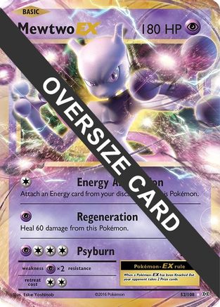 Mewtwo EX 052/108  - Holofoil Jumbo Cards