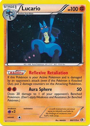 Lucario (Cosmos Holo) 080/113  - Holofoil Miscellaneous Cards & Products