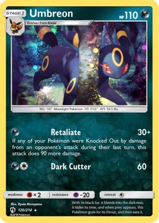 Umbreon (Cosmos Holo) 120/214  - Holofoil Blister Exclusives