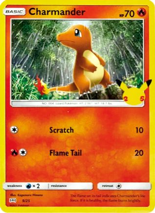 Charmander 009/25  - Holofoil McDonalds 25th Anniversary Promos