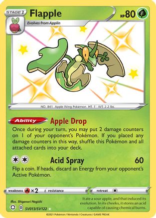 Flapple SV013/SV122  - Holofoil Shining Fates Shiny Vault