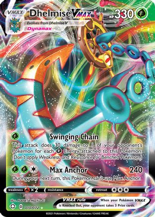 Dhelmise VMAX 010/072  - Holofoil Shining Fates