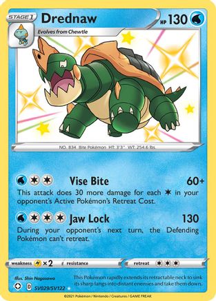 Drednaw SV029/SV122  - Holofoil Shining Fates Shiny Vault
