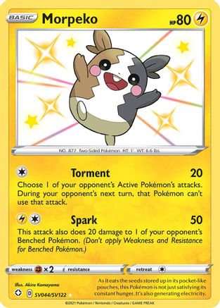 Morpeko SV044/SV122  - Holofoil Shining Fates Shiny Vault