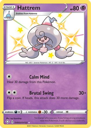 Hattrem SV055/SV122  - Holofoil Shining Fates Shiny Vault