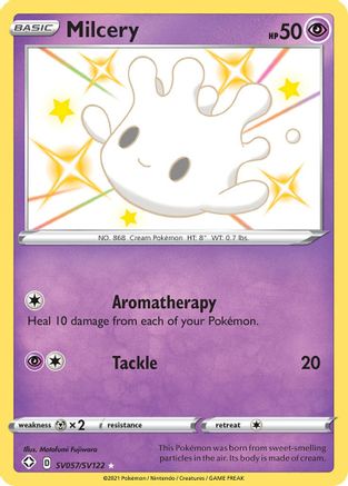 Milcery SV057/SV122  - Holofoil Shining Fates Shiny Vault