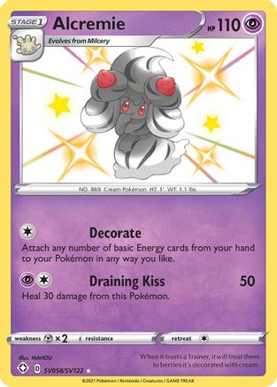 Alcremie SV058/SV122  - Holofoil Shining Fates Shiny Vault