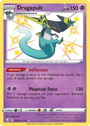 Dragapult SV062/SV122  - Holofoil Shining Fates Shiny Vault