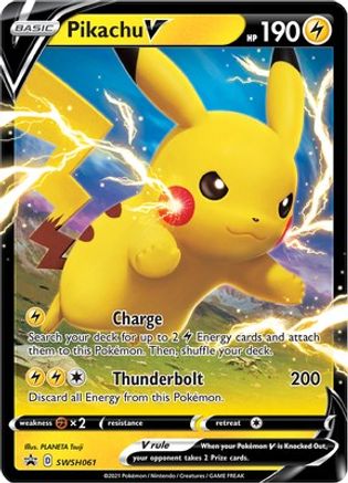Pikachu V SWSH061  - Holofoil SWSH Sword & Shield Promo Cards