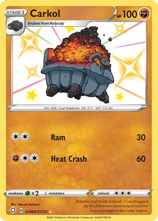 Carkol SV068/SV122  - Holofoil Shining Fates Shiny Vault