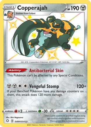 Copperajah SV091/SV122  - Holofoil Shining Fates Shiny Vault