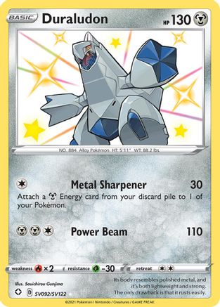 Duraludon SV092/SV122  - Holofoil Shining Fates Shiny Vault