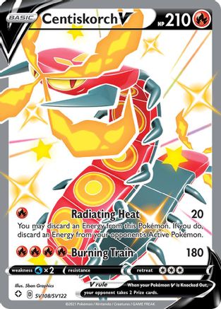 Centiskorch V SV108/SV122  - Holofoil Shining Fates Shiny Vault
