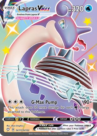 Lapras VMAX SV111/SV122  - Holofoil Shining Fates Shiny Vault