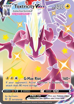 Toxtricity VMAX SV113/SV122  - Holofoil Shining Fates Shiny Vault
